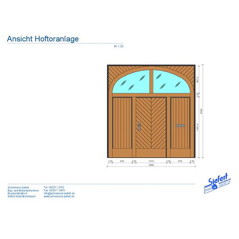 Planungsentwürfe - Holzhoftore, Einfahrtstore aus Holz nach Maß- Raum Mannheim, Heidelberg